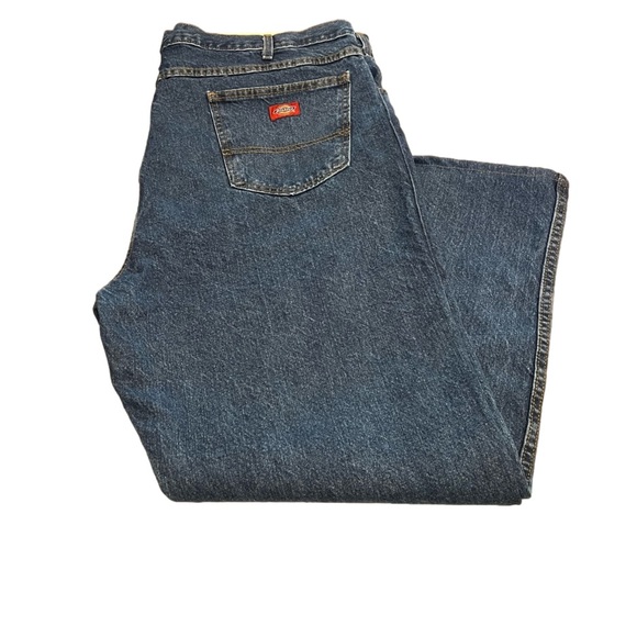 Dickies men’s heavy denim work jeans 46X30 on tag but measures approx 46X28 1/2 - Picture 3 of 9